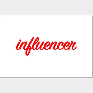 Influencer Logo Posters and Art